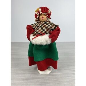 Vintage Christmas Caroler Woman 10.5 Inch Figure‎